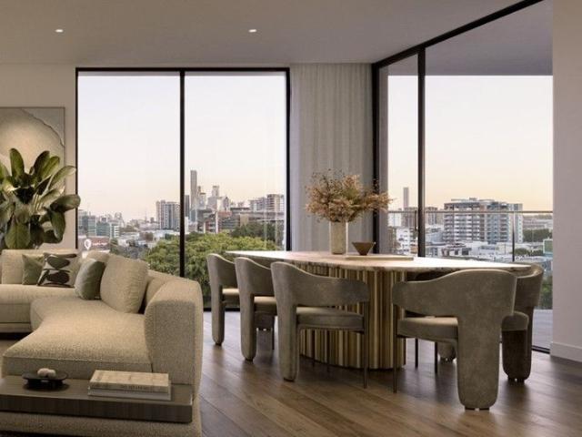 Open Plan Living & Spacious Balcony with Expansive Riverside Suburb Views