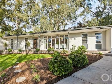Open the Door to Renovated Mid Century Living with the City's Lights in Sight