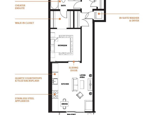 Ophelia on Queen The Periwinkle Apartment for Rent