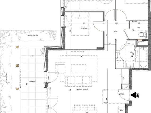 Opportunité: T4 en rez de terrasse au calme à ANNECY secteur VERNAY, garage compris