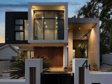 Opulent Architectural Trophy Home with Dual Frontage