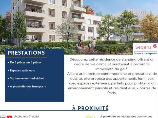 ORMESSON SUR MARNE Appartement neuf Duplex 4 pièces de 77,30 m