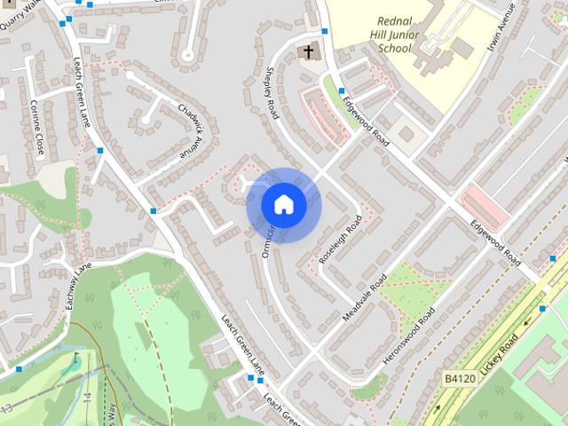 Ormscliffe Road, Rednal, Birmingham, West Midlands, B45