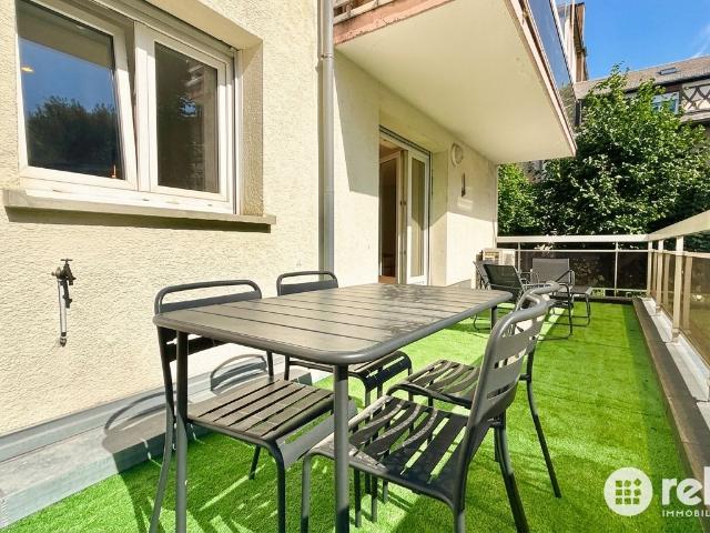 Orangerie, Strasbourg – 3 pièces meublé de 73 m² avec grande terrasse: prêt à vivre, prêt à aimer