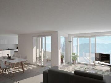 ORSELINA grande 3 1/2 locali, vista lago, Garage box al piano