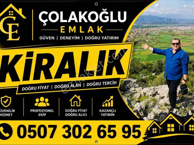 Ortaca Merkezde Kiralık 3+1 Evebeyn Banyolu Lüks Daire