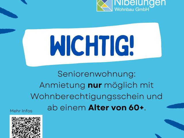 Ottenroder Str. 11A, 1 3 1,5 Zimmer Seniorenwohnung mit Balkon! WBS und 60+ erforderlich