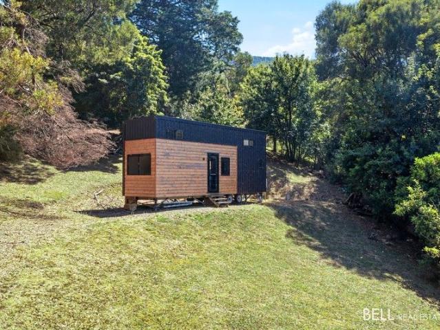 Over half an acre, gorgeous mountain views and a tiny house!