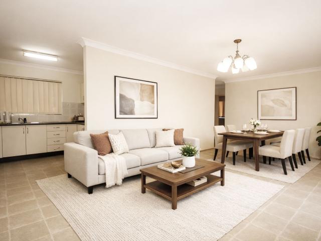 Over sized and rare 3 bedroom apartment First floor with lock up garage
