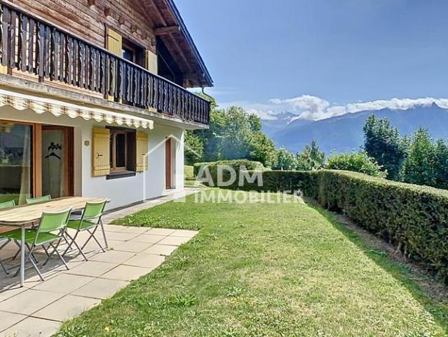 Ovronnaz, appartement 3.5 pièces rez jardin dans un chalet