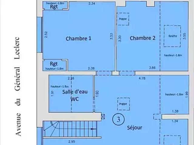 Ozoir la Ferrière 77330 Achat / Vente appartement 3 pièces t3 au dernier étage