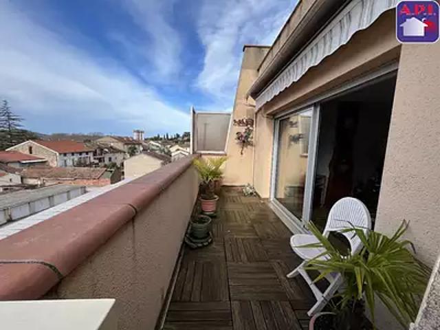 Pamiers 09100 Achat / Vente appartement 4 pièces t4 au dernier étage terrasse