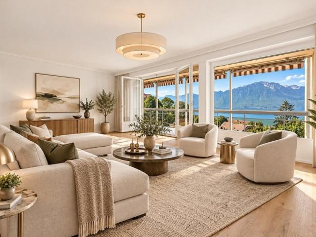 Panoramablick auf den Genfersee hervorragende 4,5 Zimmer in Montreux