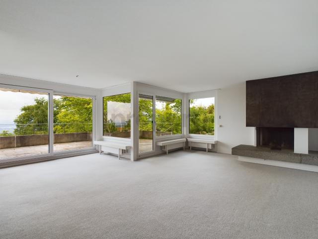 Panoramablick und 90 m² Balkon / Vue panoramique et balcon de 90 m²