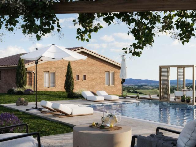PANORAMICA DELL'IMMOBILE E POSIZIONE 1400m² Monteroni d'Arbia