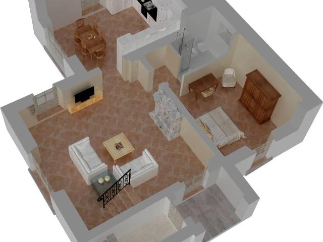 PANORAMICA DELL'IMMOBILE E POSIZIONE 189m² Cortona