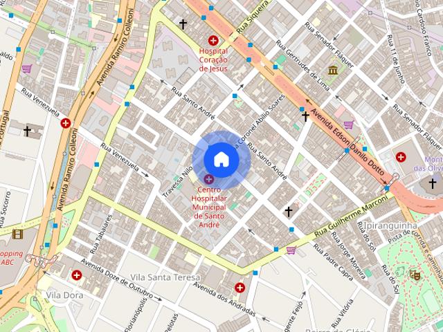 PACOTE TUDO POR 4.300/mês FLAT alugar, 47 M² Jardim Bela Vista/Centro Santo André/SP