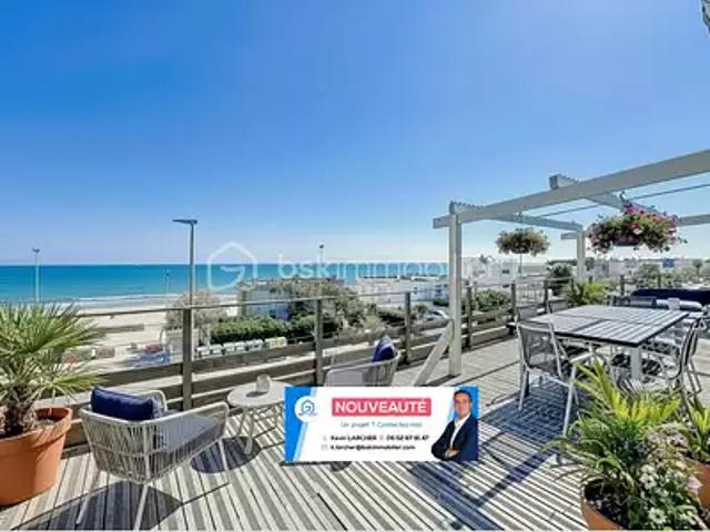 Palavas les Flots 34250 Achat / Vente appartement 5 pièces t5 au dernier étage terrasse