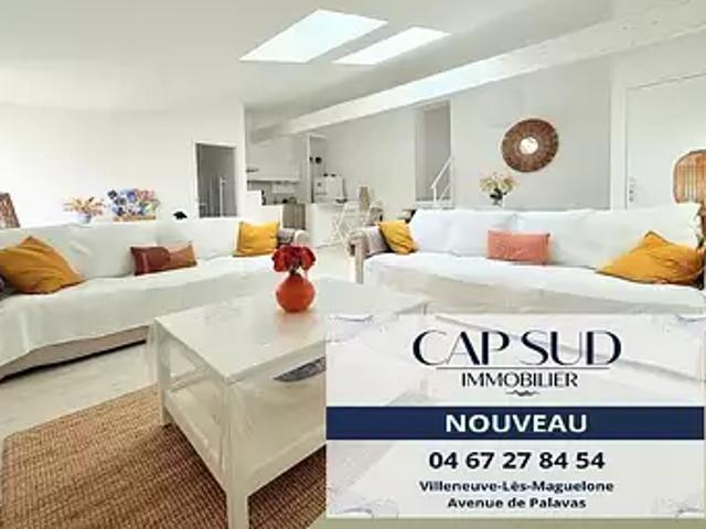 Palavas les Flots 34250 Achat / Vente appartement 3 pièces t3 au dernier étage terrasse