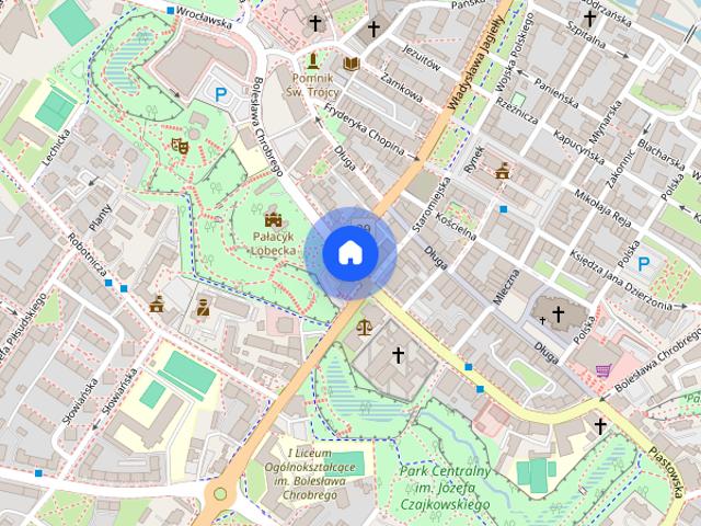 Parter, centrum miasta