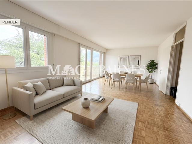 Paradiso 3,5 Zimmer Wohnung mit freiem Blick und eigener Garage