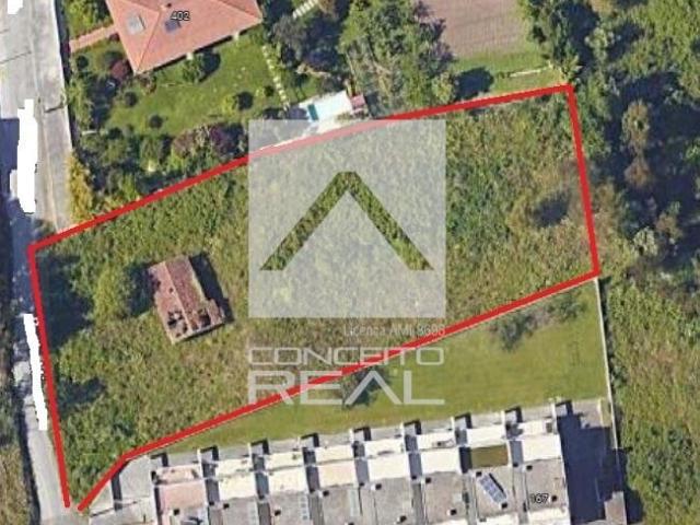 Terreno c/ viabilidade de construção área 2613 m2 Águas Santas Maia Shopping
