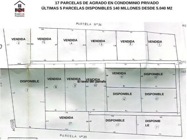 Parcela en Venta en Lo Solar