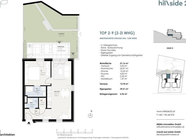 Pärchenhit! Hübsche 2 Zimmer Wohnung mit kleinem Garten zu verkaufen!