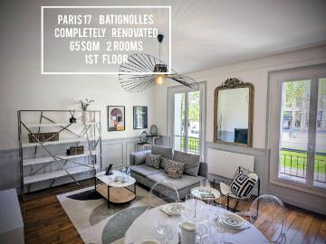 PARIS 65m² Newly Renovated 2 Bedrooms