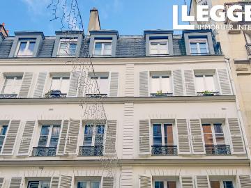 Paris 6e, 2 chmbres de services non adjacentes avec WC en commun sur palier, 21,31m2 au sol 10,44m2 Carrez