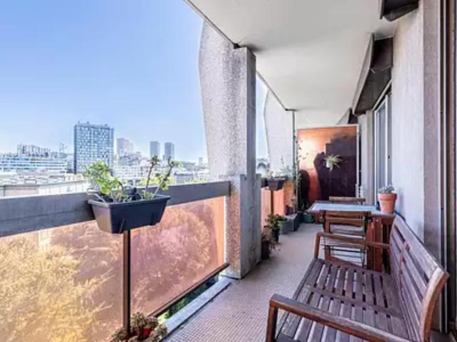 Paris 13ème 75013 Achat / Vente appartement 1 pièce t1 au dernier étage terrasse