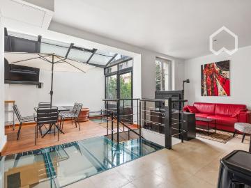 Paris 17th, 80 m² architect designed loft with private garden, Paris Amsterdam Apartments for Rent