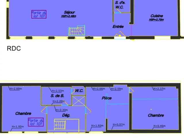 Paris 18 Guy Môquet Maison en copropriété 3 chambres 177.80 m2