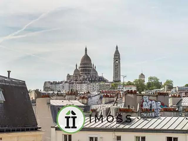 Paris 18ème 75018 Achat / Vente appartement 1 pièce t1 au dernier étage