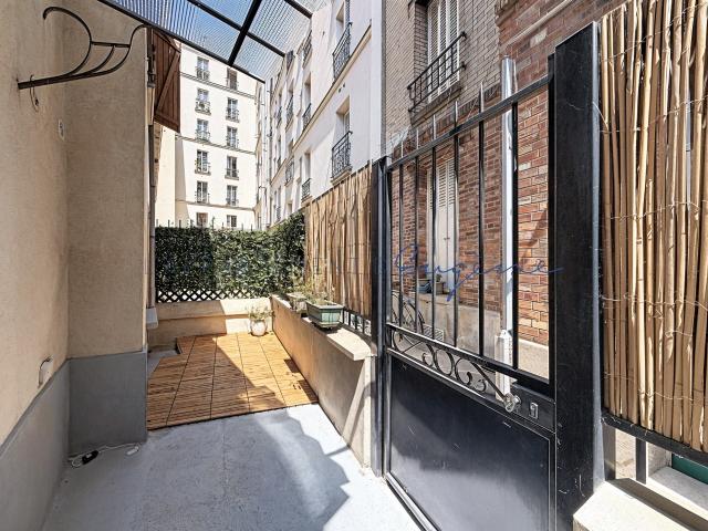 PARIS 19ᵉ MAISON DE VILLE SUR COUR AVEC TERRASSE 61,20 M2 AU SO
