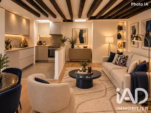 Paris 1er 75001 Achat / Vente appartement 2 pièces t2 au dernier étage