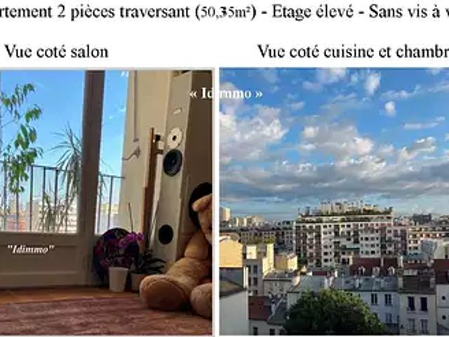 Paris 20ème 75020 Achat / Vente appartement 2 pièces t2