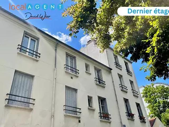 Paris 20ème 75020 Achat / Vente appartement 3 pièces t3 au dernier étage