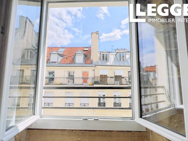 PARIS 2, Bonne Nouvelle, apart 1/2P T1 ou T2, 50m2, 5e ascenseur, vue plein ciel et toits, 5,44% en locatif