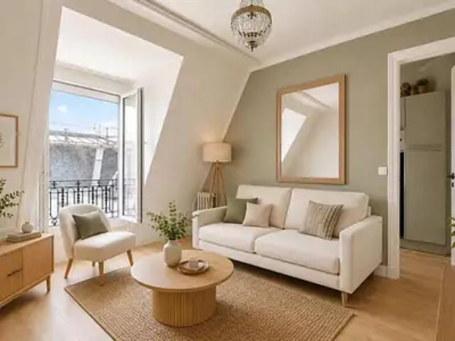 Paris 2ème 75002 Achat / Vente appartement 1 pièce t1 au dernier étage