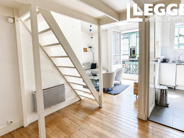 PARIS XVI – SABLONS – Élégant 40m² avec balcon de 3m2, dernier étage, calme absolu et belle luminosité