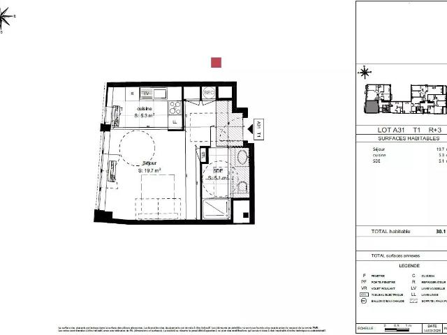 PARIS / MONTMARTRE studio neuf à deux pas du Sacré Cœur 30m² Paris 18ème