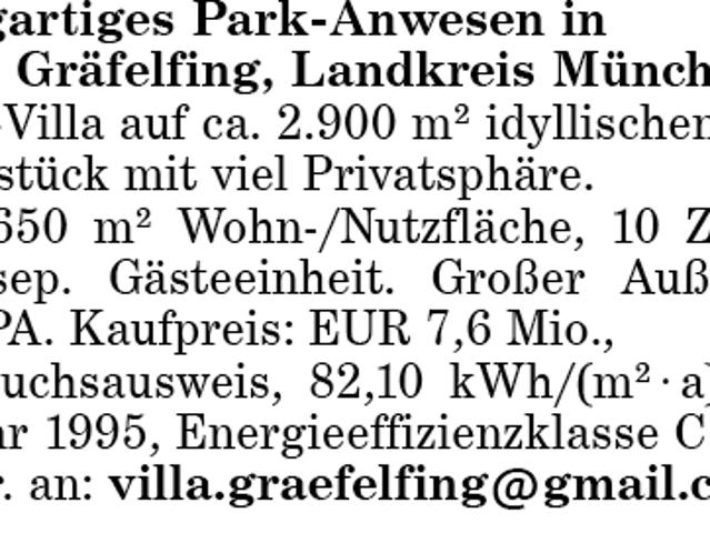Park Anwesen in Gräfelfing
