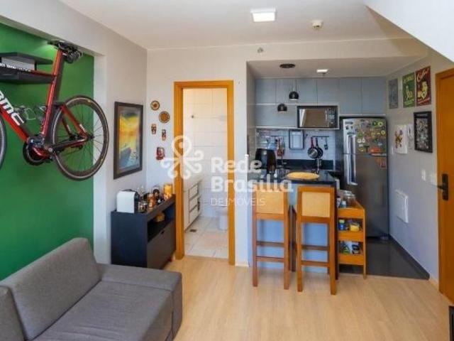 Park Sul Cobertura Duplex mobiliada varanda 2 quartos 1 suíte nascente Condomínio Venice
