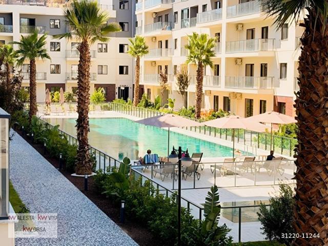 Park Yaşam Atlantis Sitesinde Havuz Cephe Arakat 1+1
