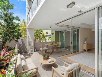 Parklands Apartments Ground Floor Living with Private Courtyard, Study Nook & Oversized Storage unit in a Prime CBD Location
