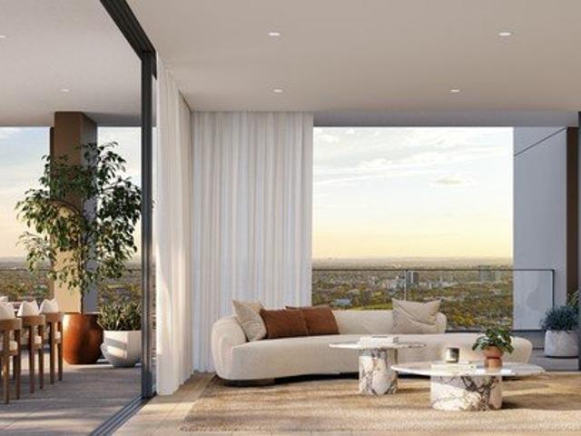 Parkside apartments with district views