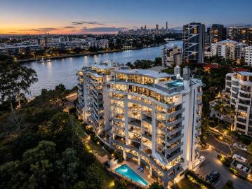 Parkside Living with City and River Glimpses