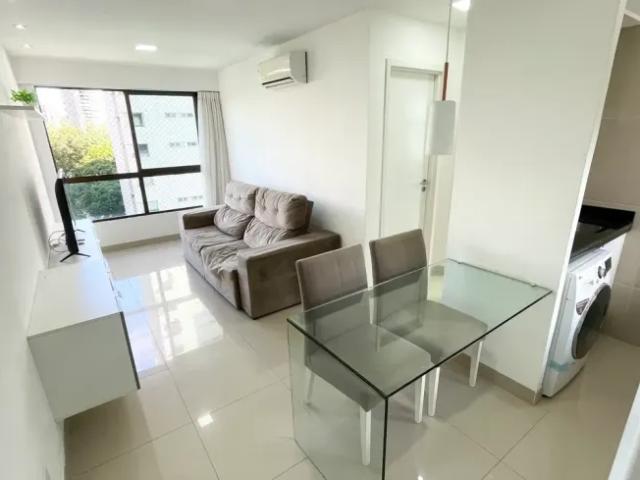 Parnamirim, edf. Beach class jaqueira, melhor posição, mobiliado, 34 m², 1 quarto, lazer completo