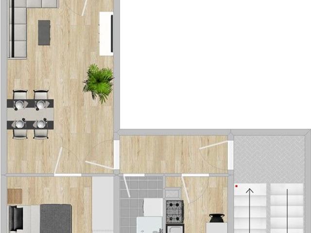 Pausitzer Delle: 2 Raum Wohnung mit Balkon